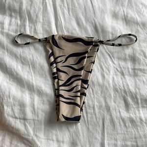 Animal print Brazilian cut bikini bottoms
